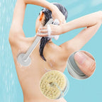 Escova de Banho Ergonômica com Alça Longa e Reservatório