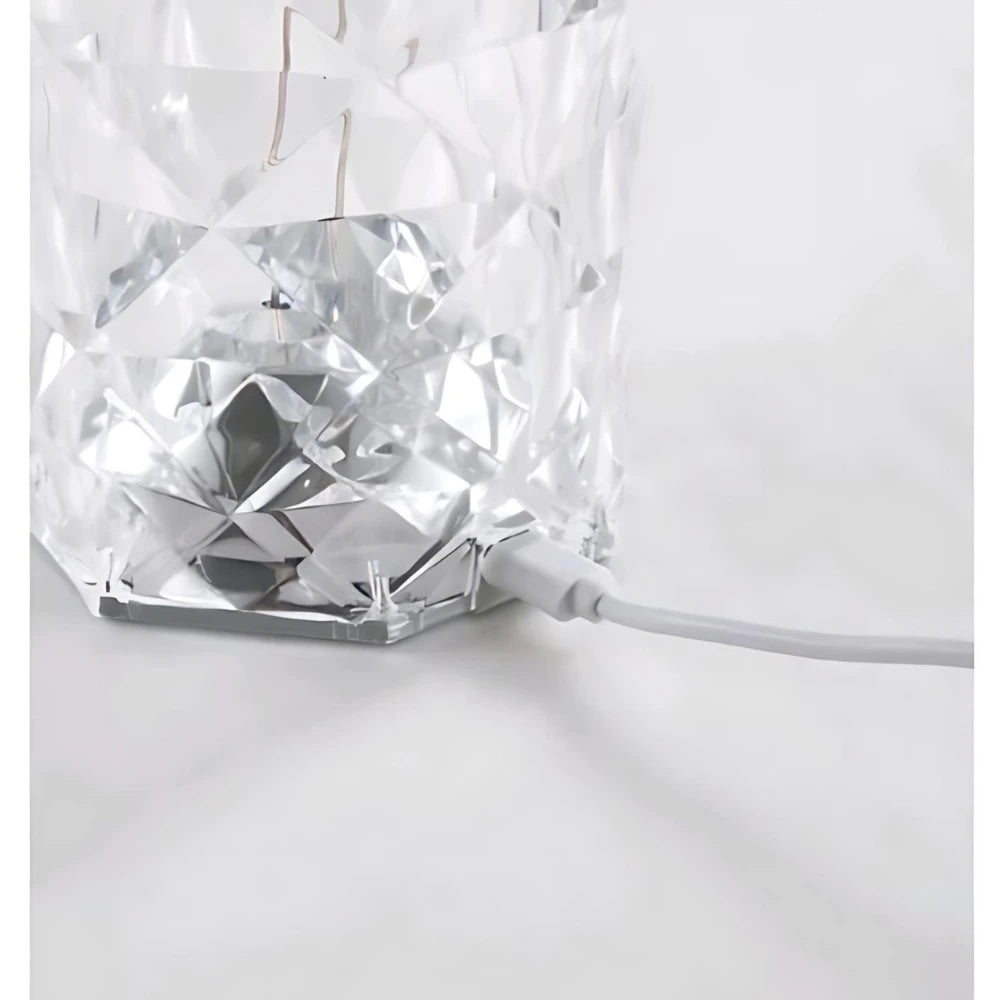 Luminária - Cristal Diamante - Luz personalizada, Luxo e Sofisticada
