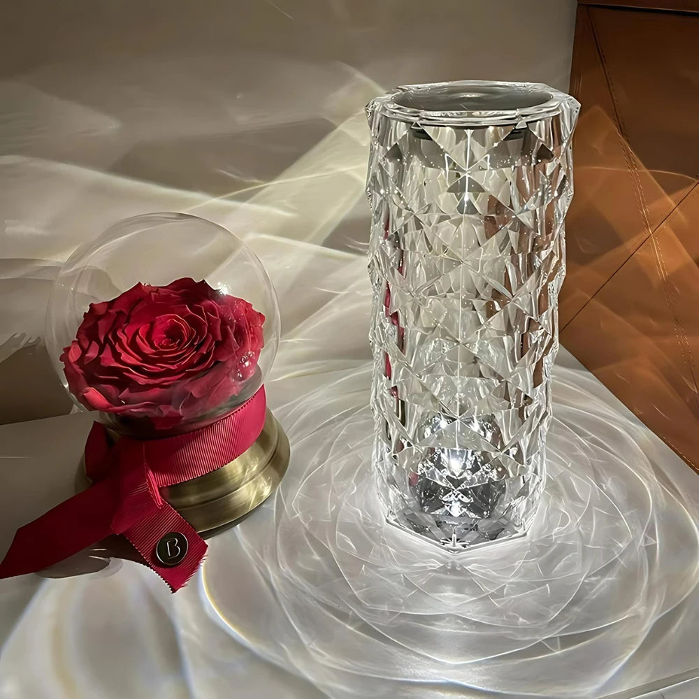 Luminária - Cristal Diamante - Luz personalizada, Luxo e Sofisticada