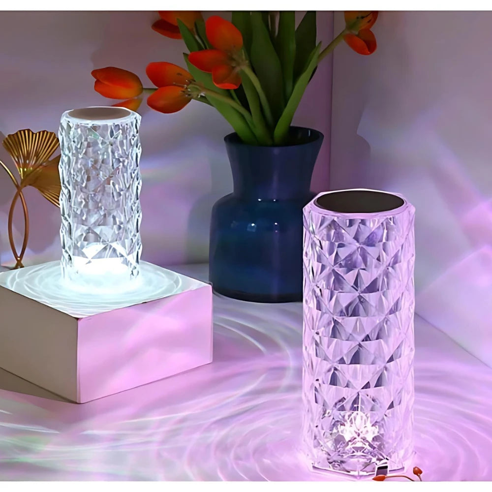 Luminária - Cristal Diamante - Luz personalizada, Luxo e Sofisticada