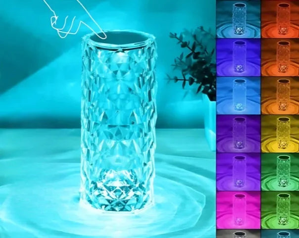 Luminária - Cristal Diamante - Luz personalizada, Luxo e Sofisticada